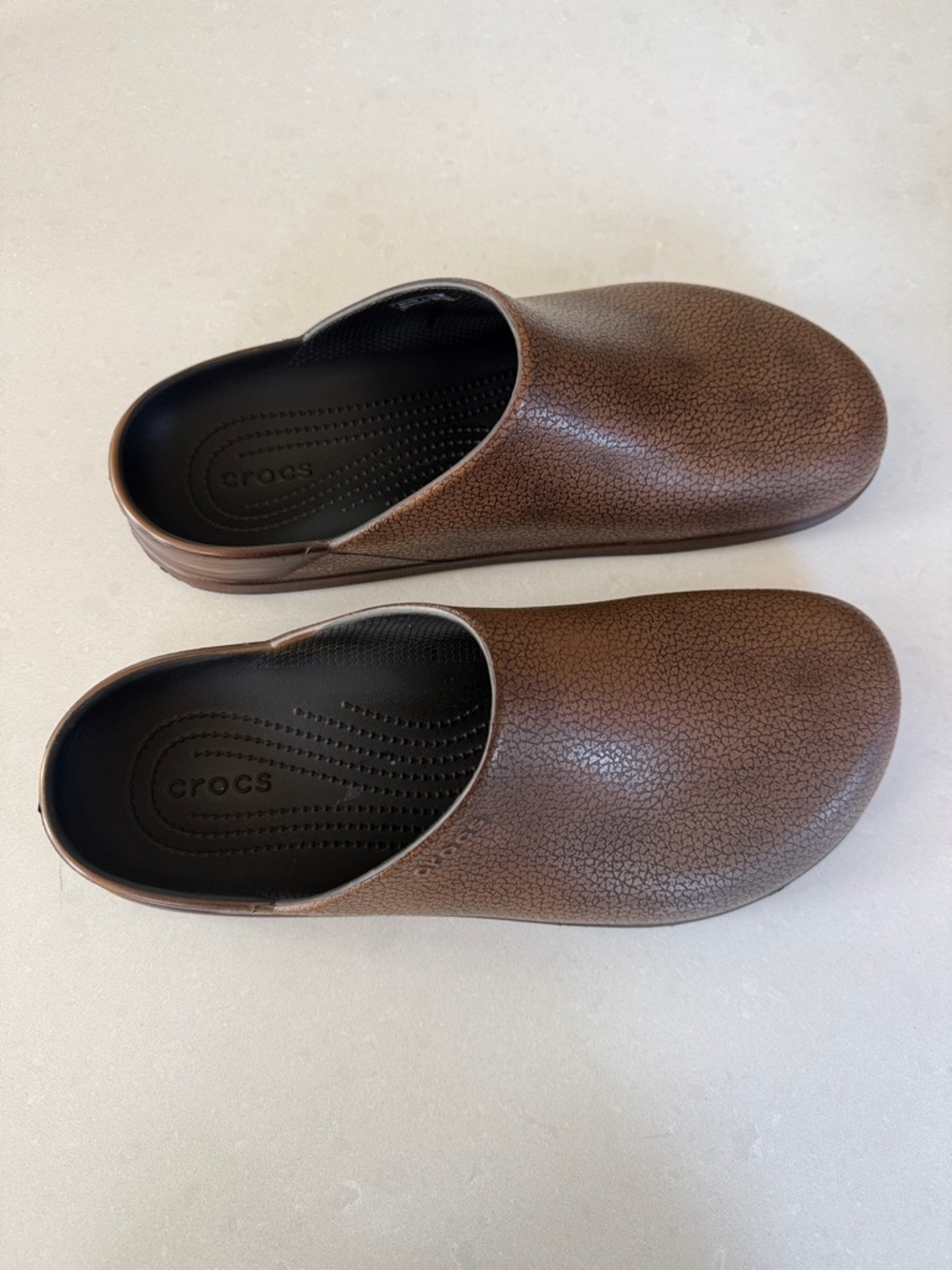 CROCS Men's Brown Dylan Clogs